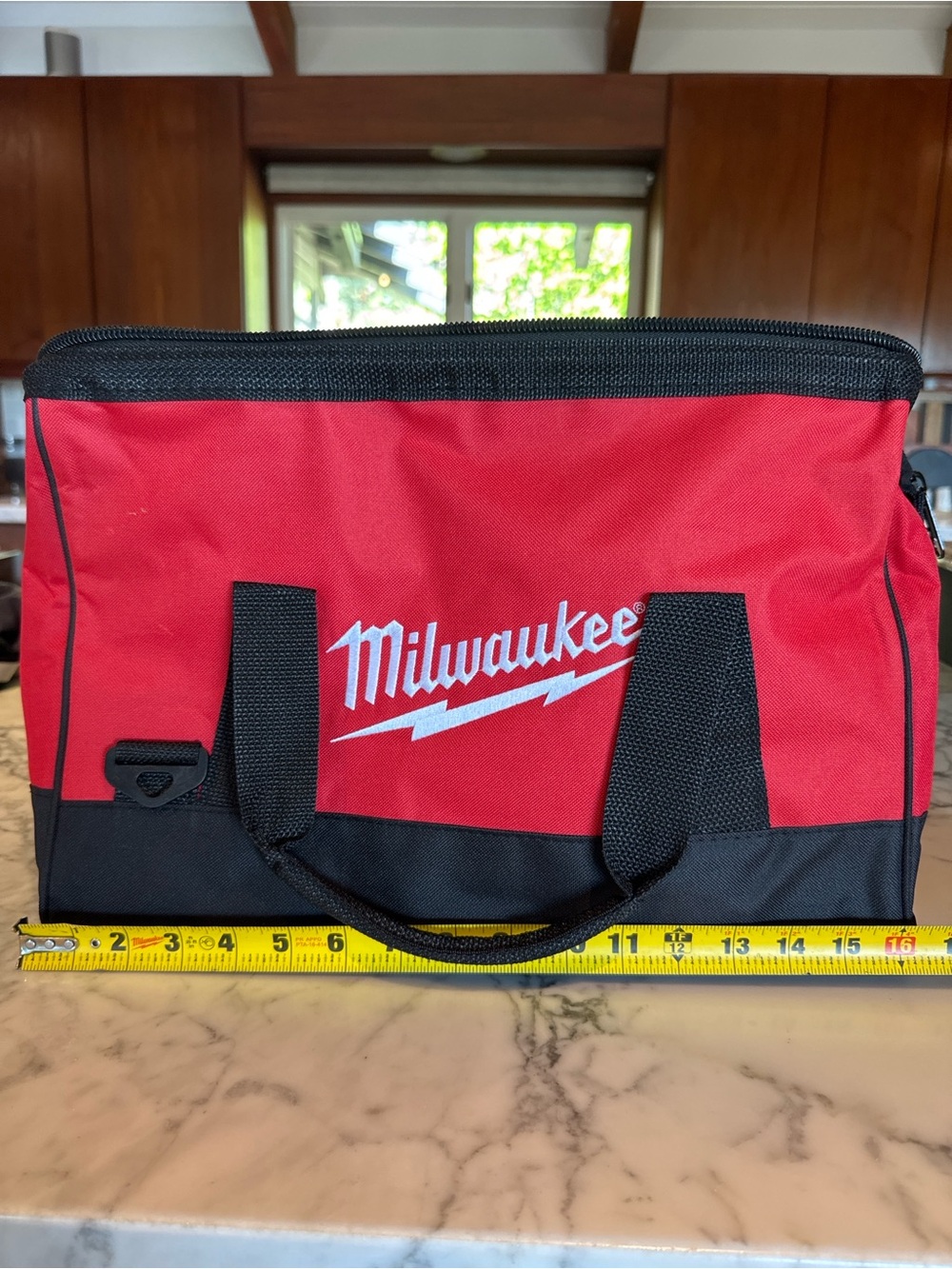 Milwaukee Red Black Soft Tool Bag Carry Case 16” Heavy Duty Zip Tote NWOT